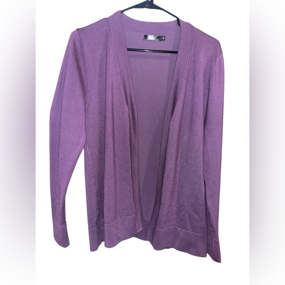 Chic Lavender Open-Front Cardigan